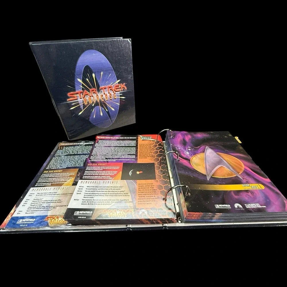 Star Trek Universe Users Manual 3 Ring Binder 4 Unopened Packs